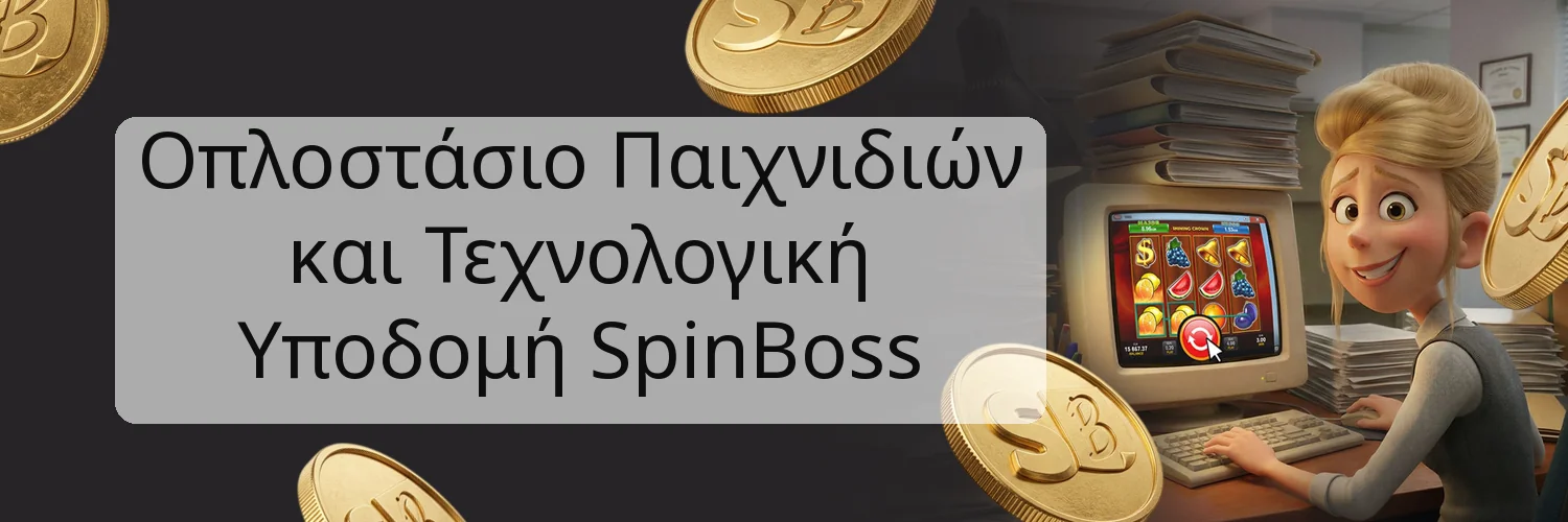 Οπλοστάσιο Παιχνιδιών και Τεχνολογική Υποδομή SpinBoss Οπλοστάσιο Παιχνιδιών και Τεχνολογική Υποδομή SpinBoss