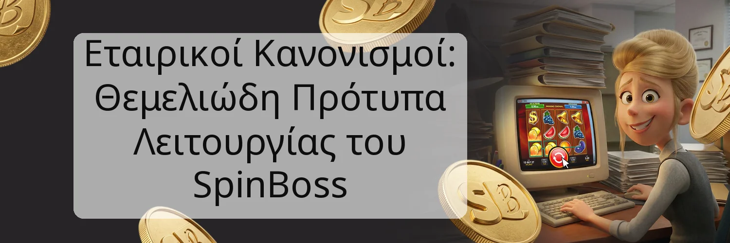 Εταιρικοί Κανονισμοί: Θεμελιώδη Πρότυπα Λειτουργίας του SpinBoss Εταιρικοί Κανονισμοί: Θεμελιώδη Πρότυπα Λειτουργίας του SpinBoss